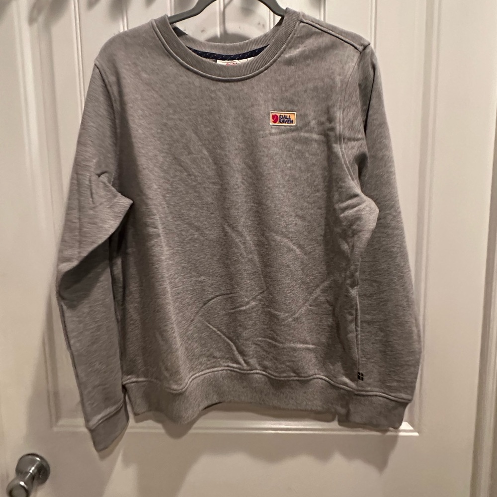 Fjallraven Womens Gray Crewneck Sweater